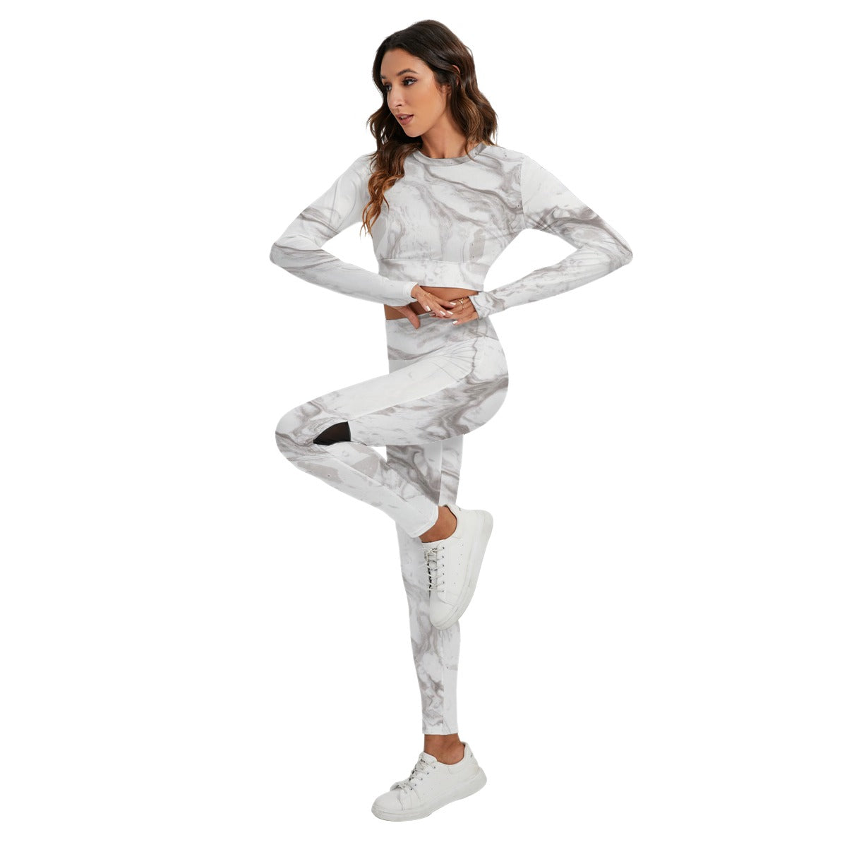 Women's Sport Set With Backless Top And Leggings