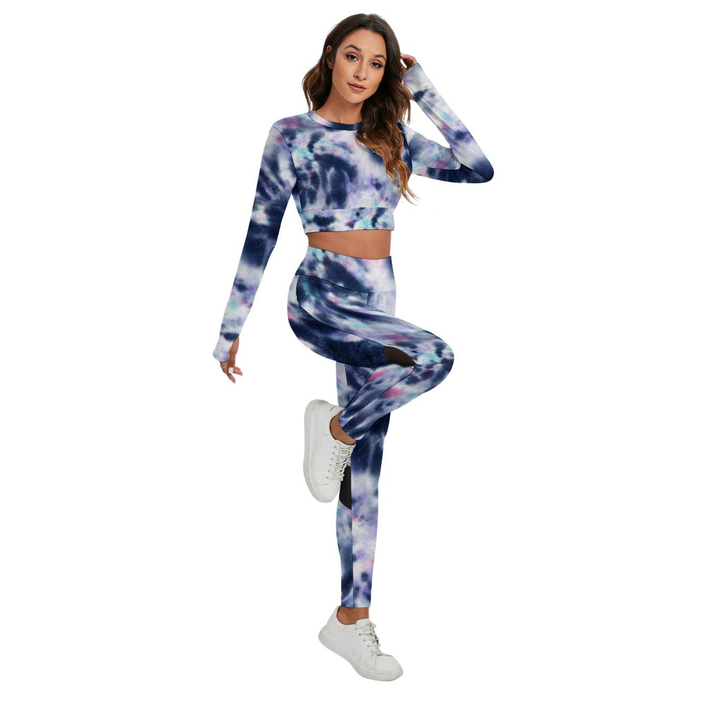 Women's Sport Set With Backless Top And Leggings