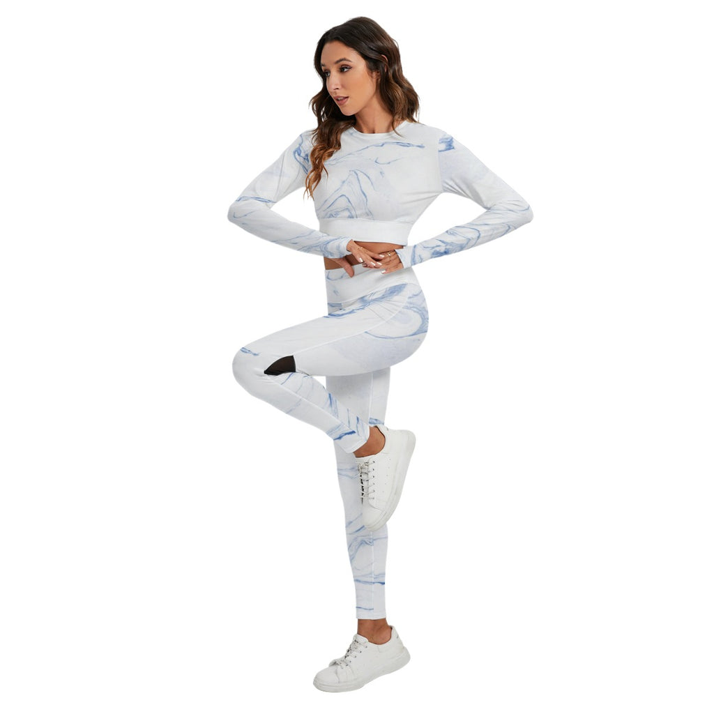 Women's Sport Set With Backless Top And Leggings