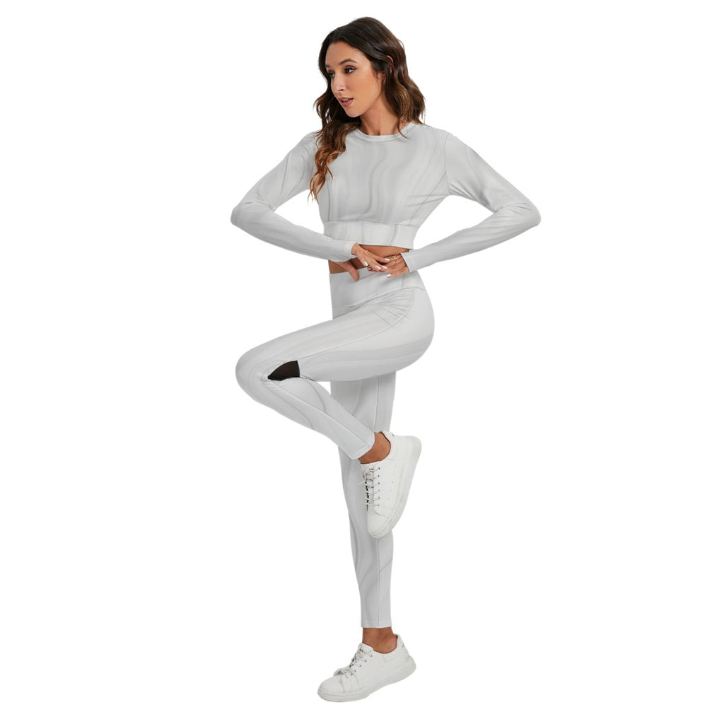 Women's Sport Set With Backless Top And Leggings