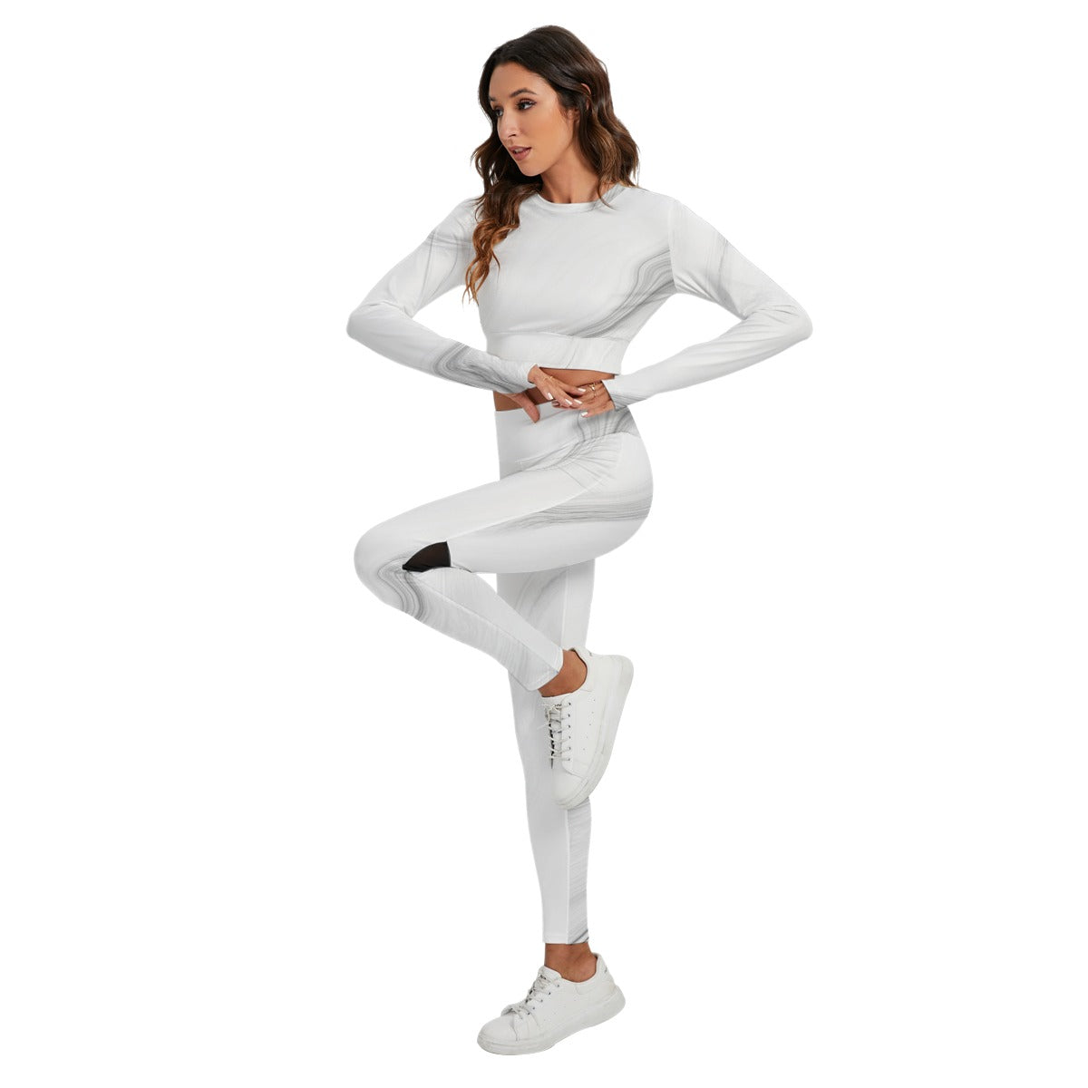 Women's Sport Set With Backless Top And Leggings