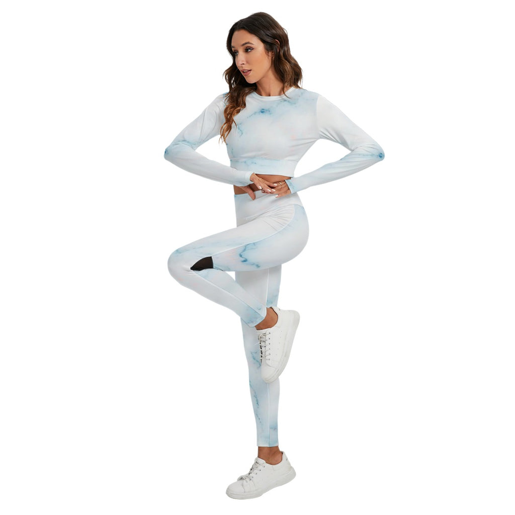 Women's Sport Set With Backless Top And Leggings