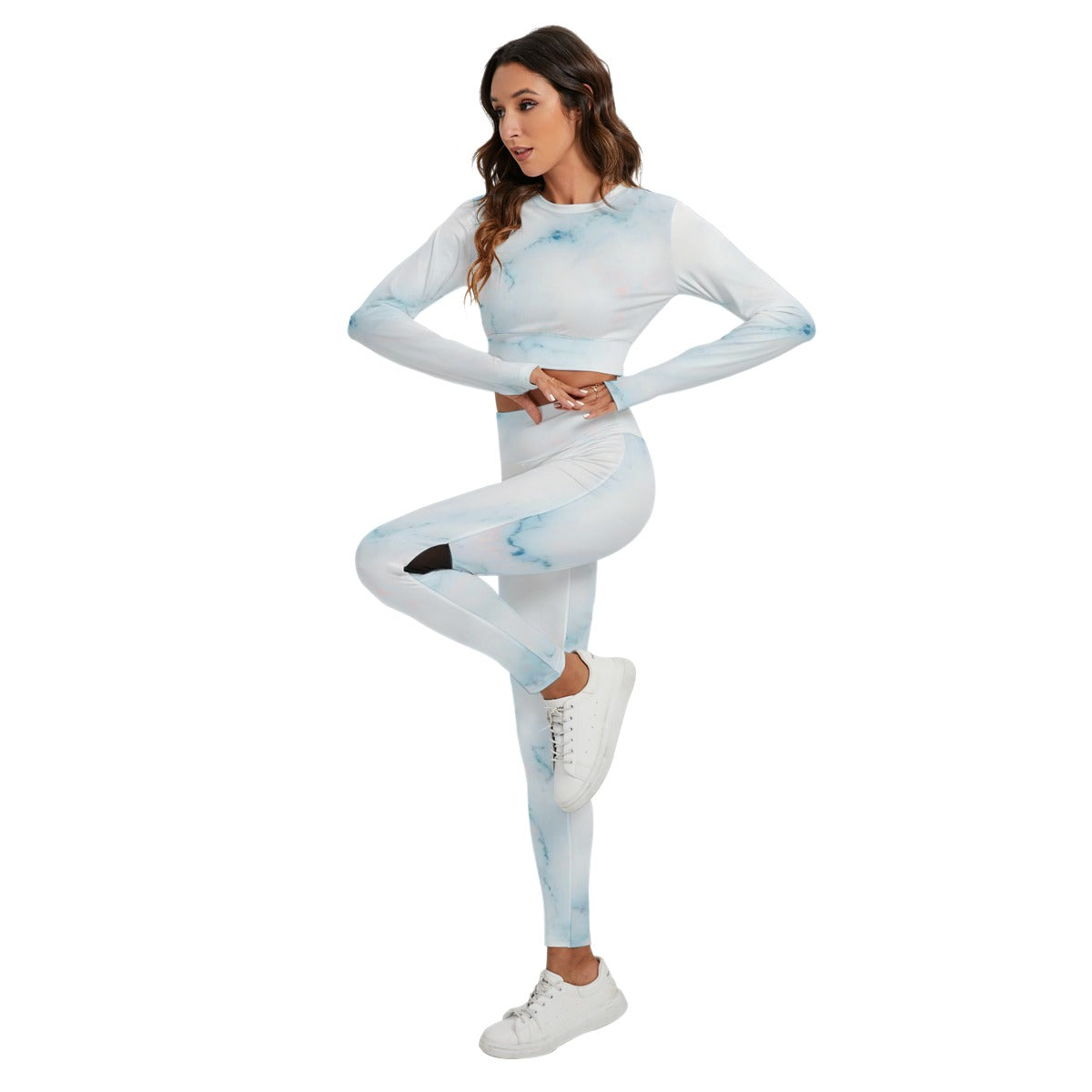 Women's Sport Set With Backless Top And Leggings