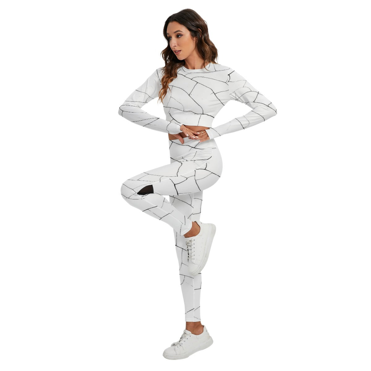 Women's Sport Set With Backless Top And Leggings