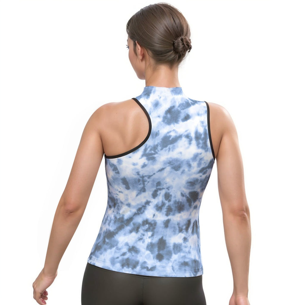 Women's Halter Sleeveless Asymmetrical Tank Top