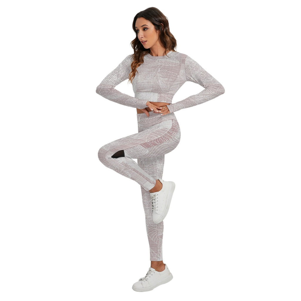 Women's Sport Set With Backless Top And Leggings