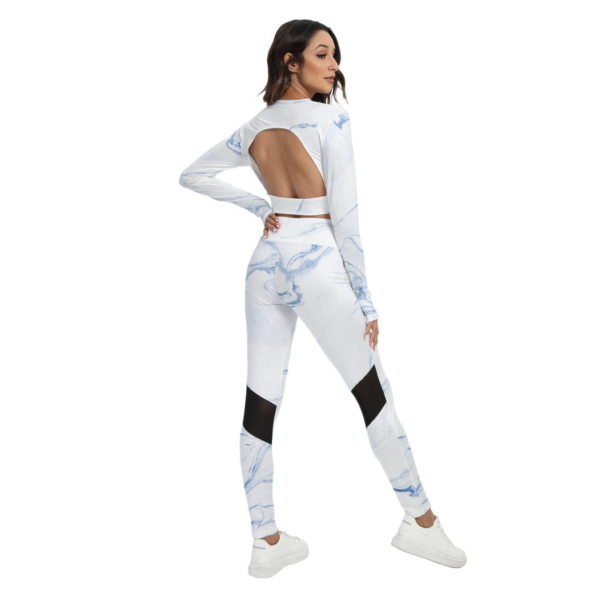 Women's Sport Set With Backless Top And Leggings