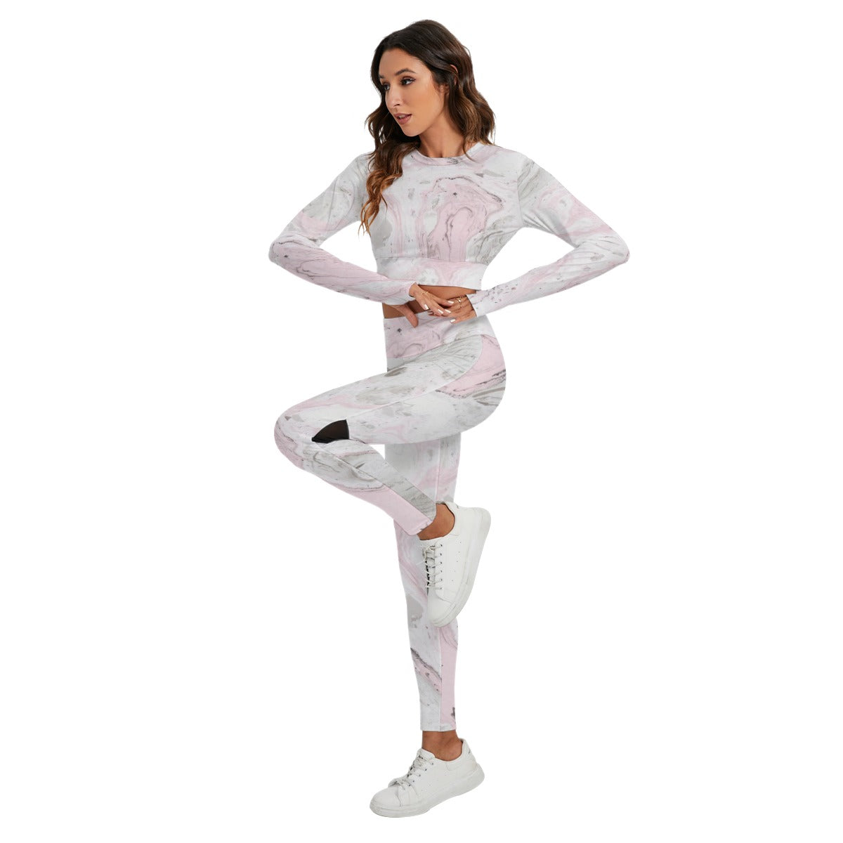 Women's Sport Set With Backless Top And Leggings