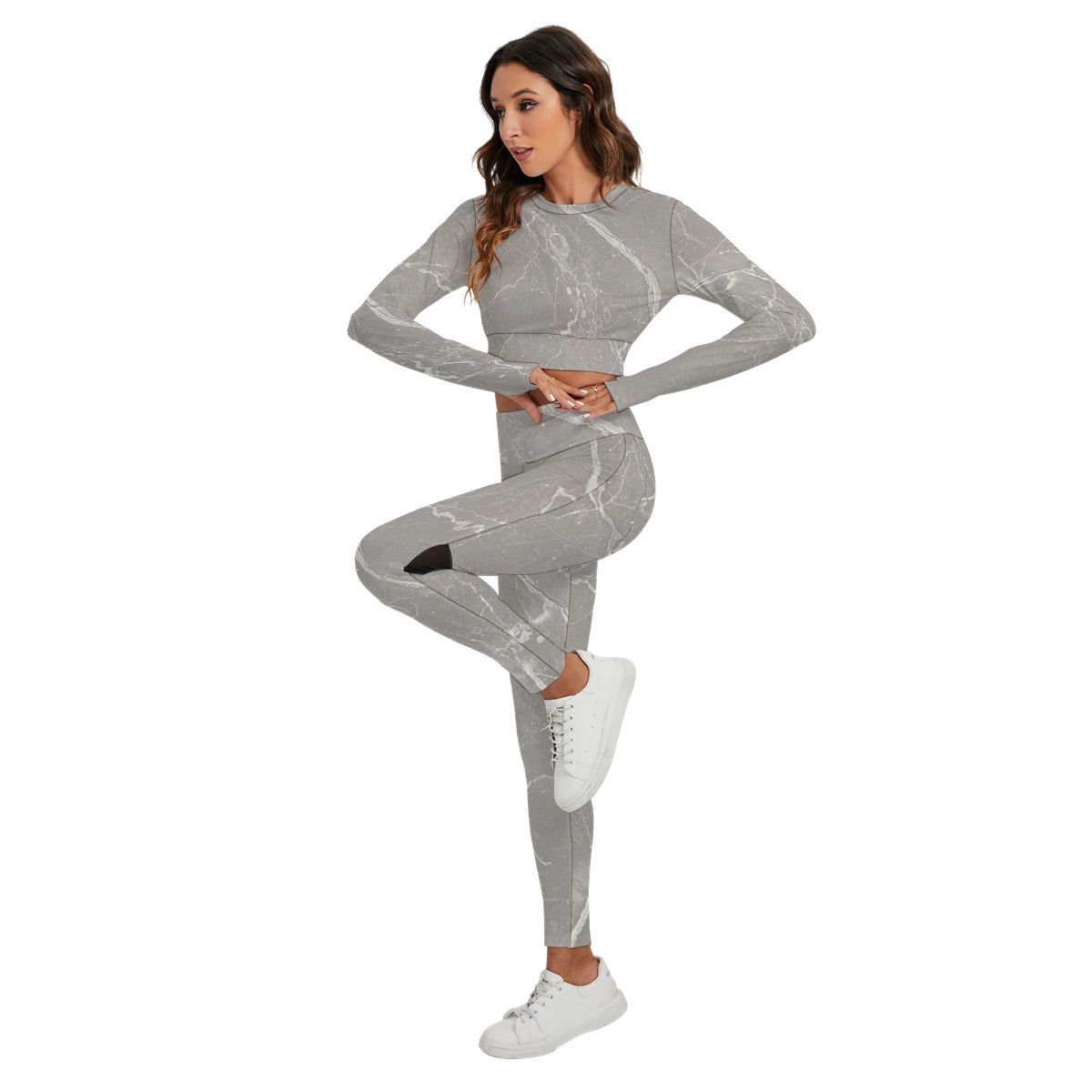 Women's Sport Set With Backless Top And Leggings