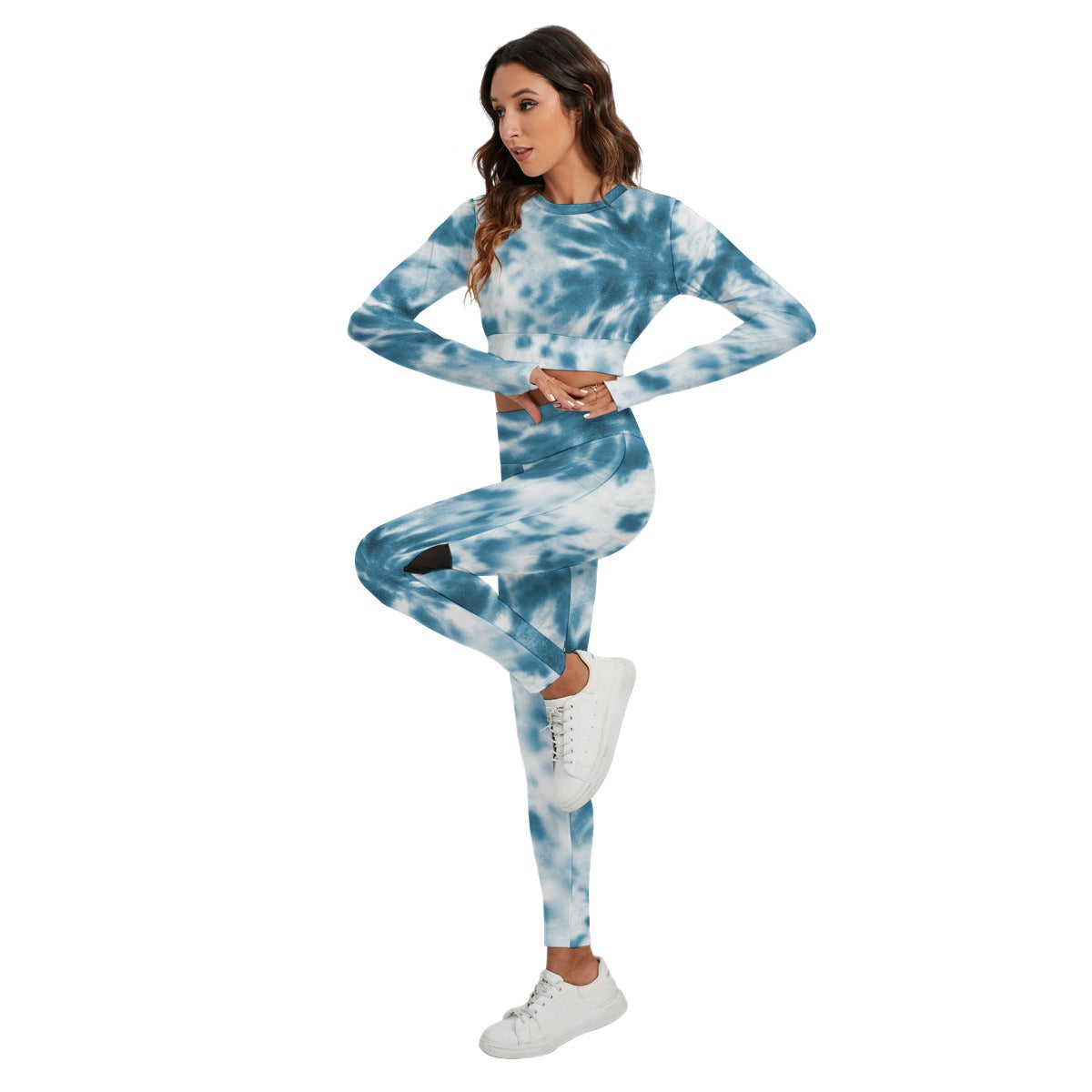 Women's Sport Set With Backless Top And Leggings