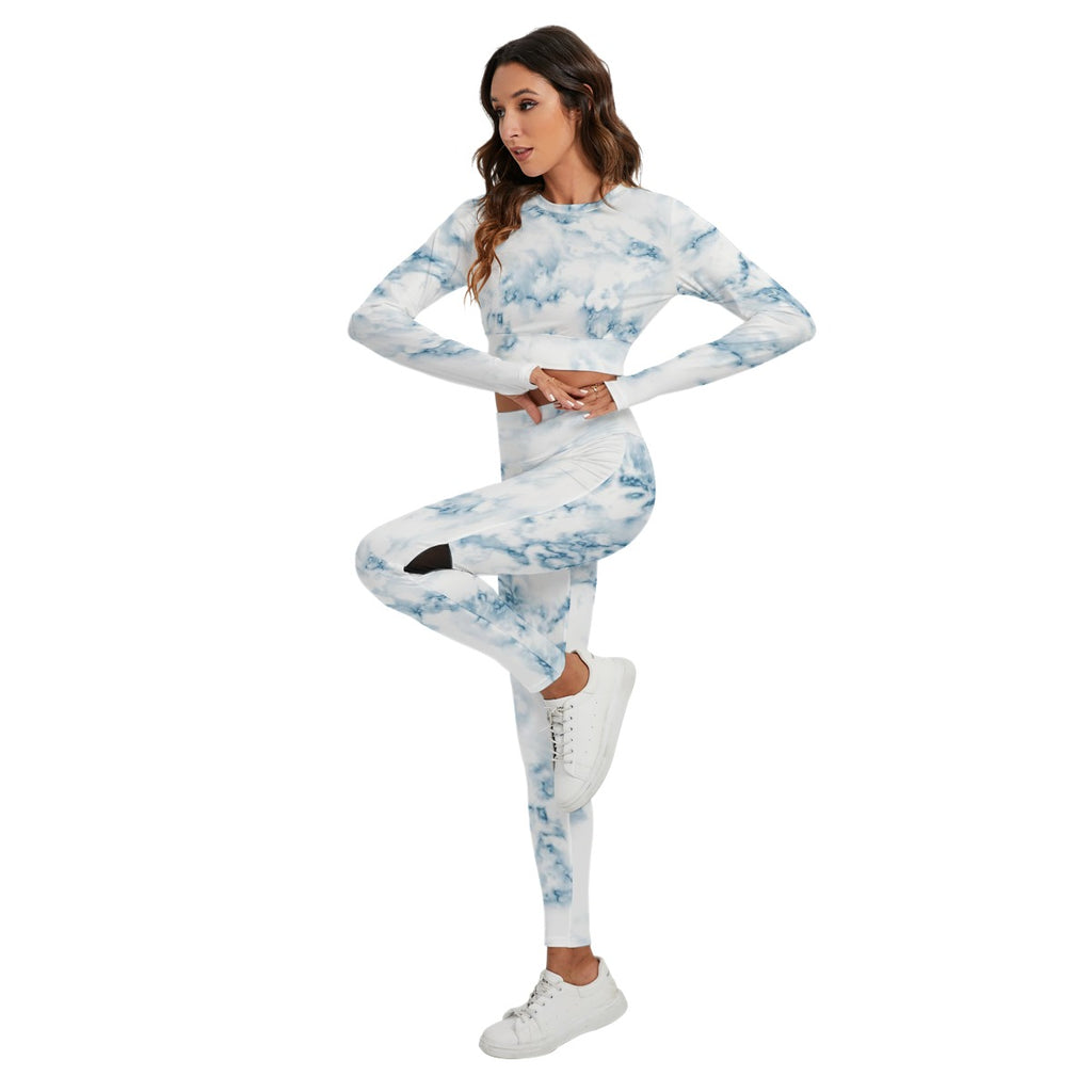 Women's Sport Set With Backless Top And Leggings