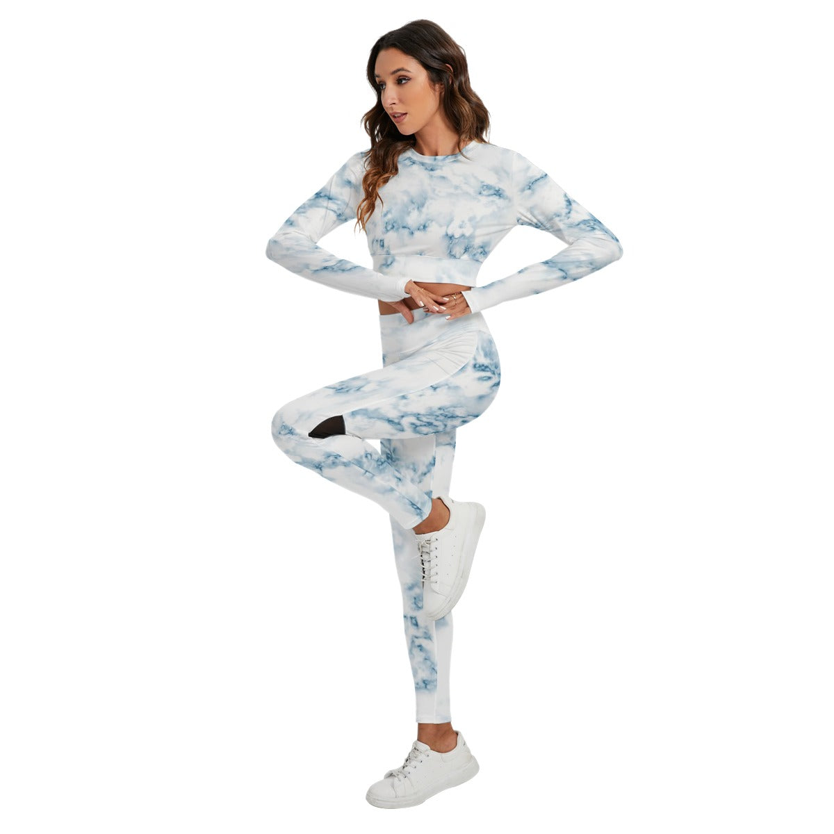 Women's Sport Set With Backless Top And Leggings