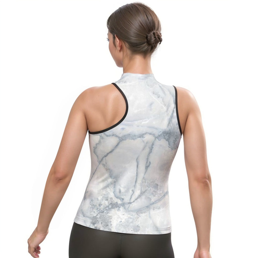 Women's Halter Sleeveless Asymmetrical Tank Top