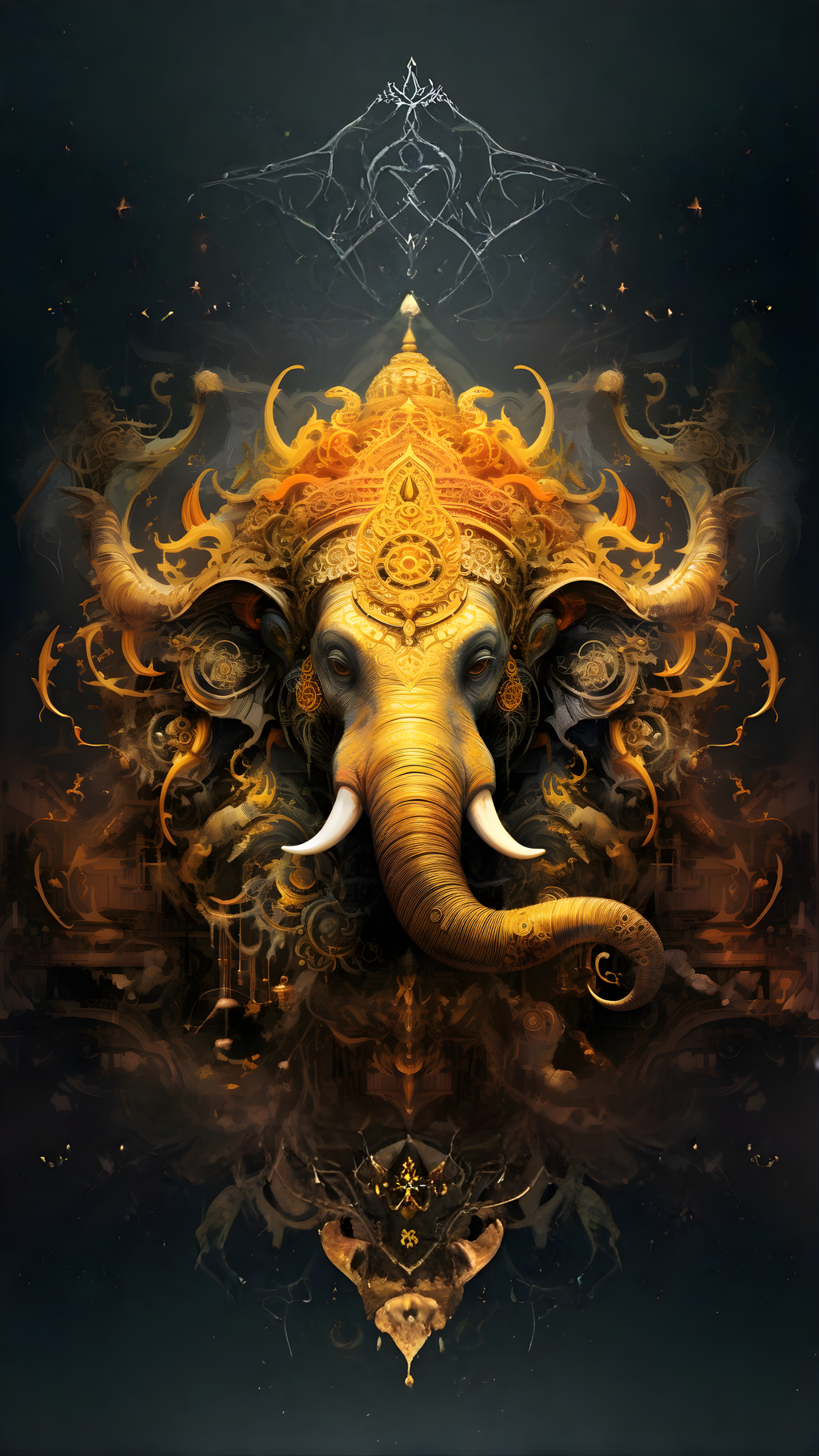 Ganapathi - Frameless Single Mural