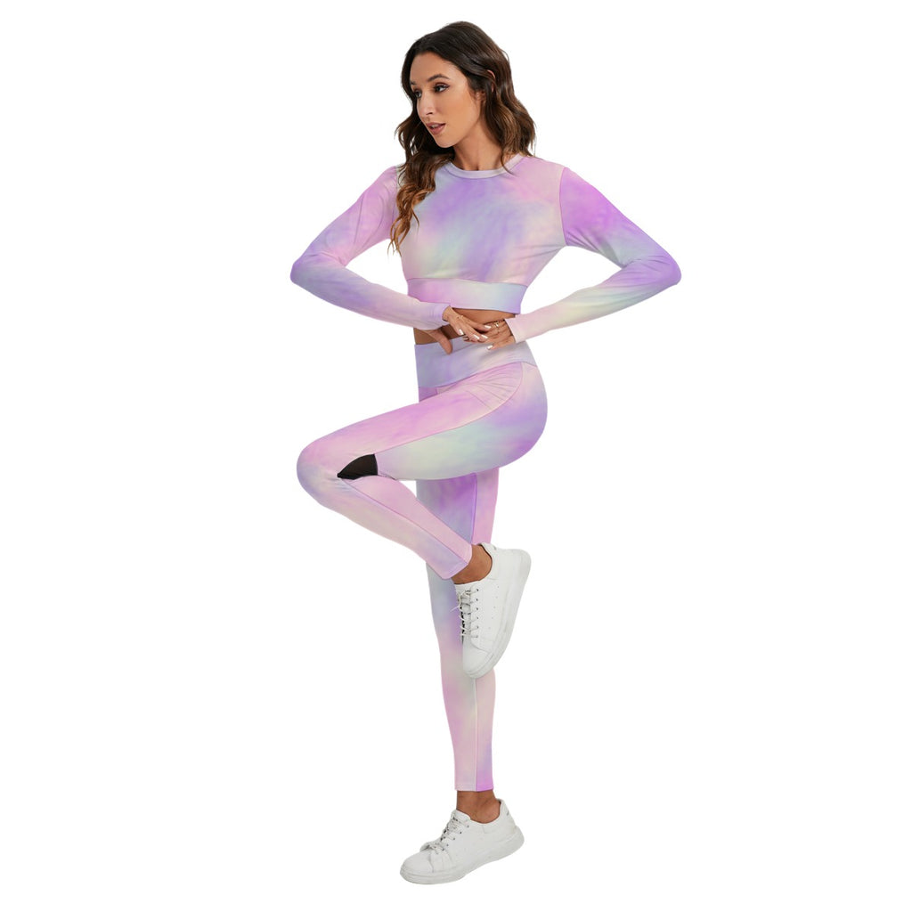 Women's Sport Set With Backless Top And Leggings