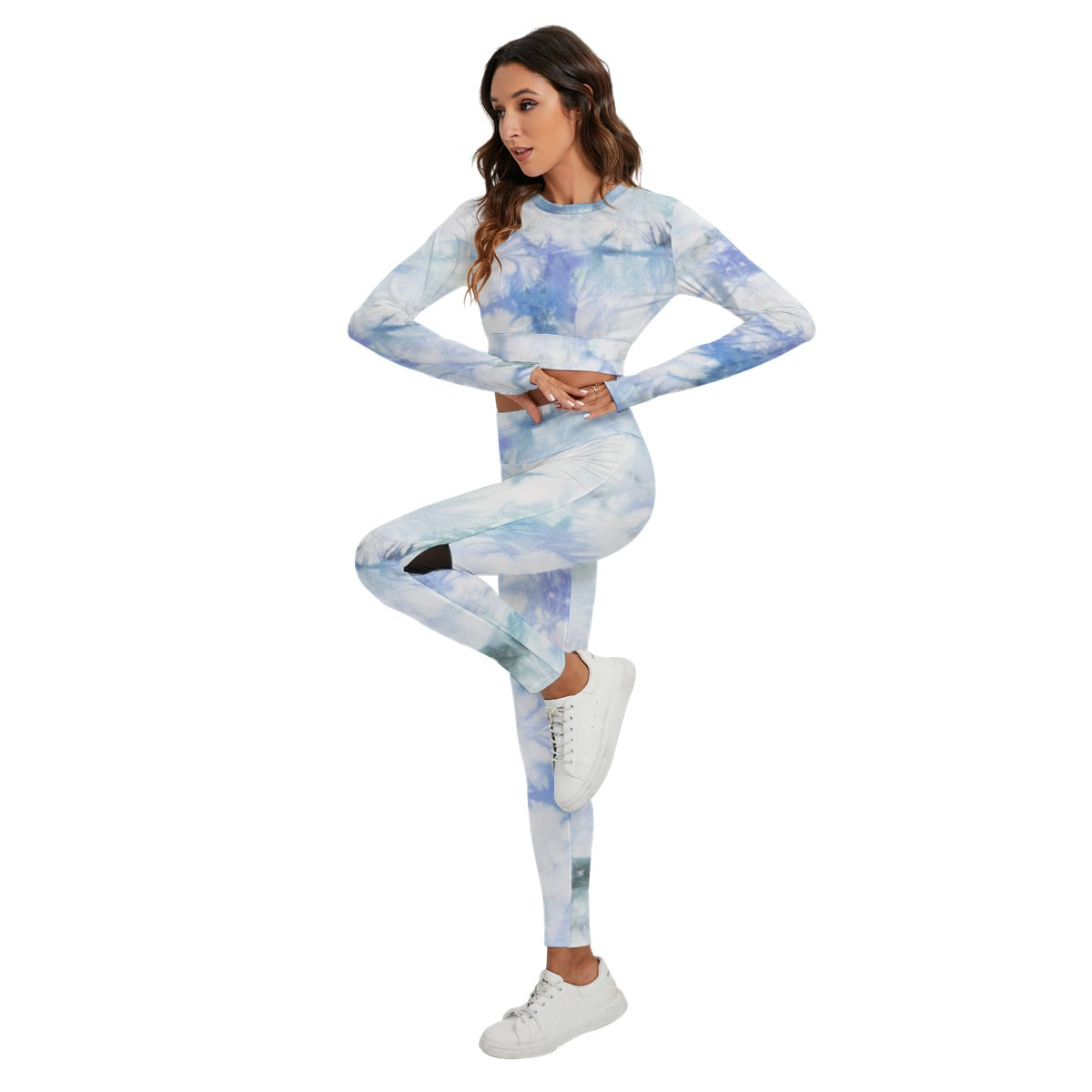 Women's Sport Set With Backless Top And Leggings