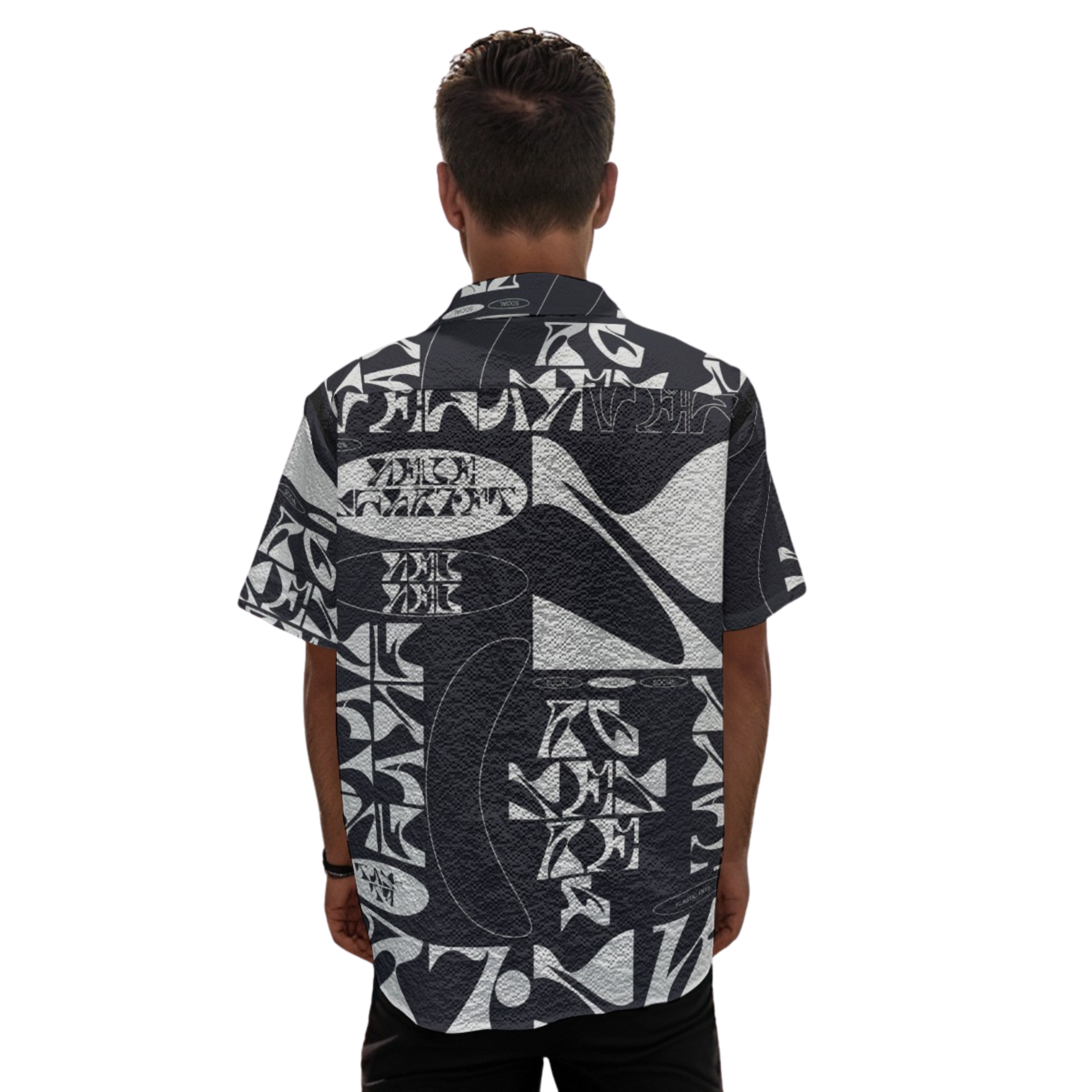 Retro Groove- Men's Heavy Textured Clubwear Shirt