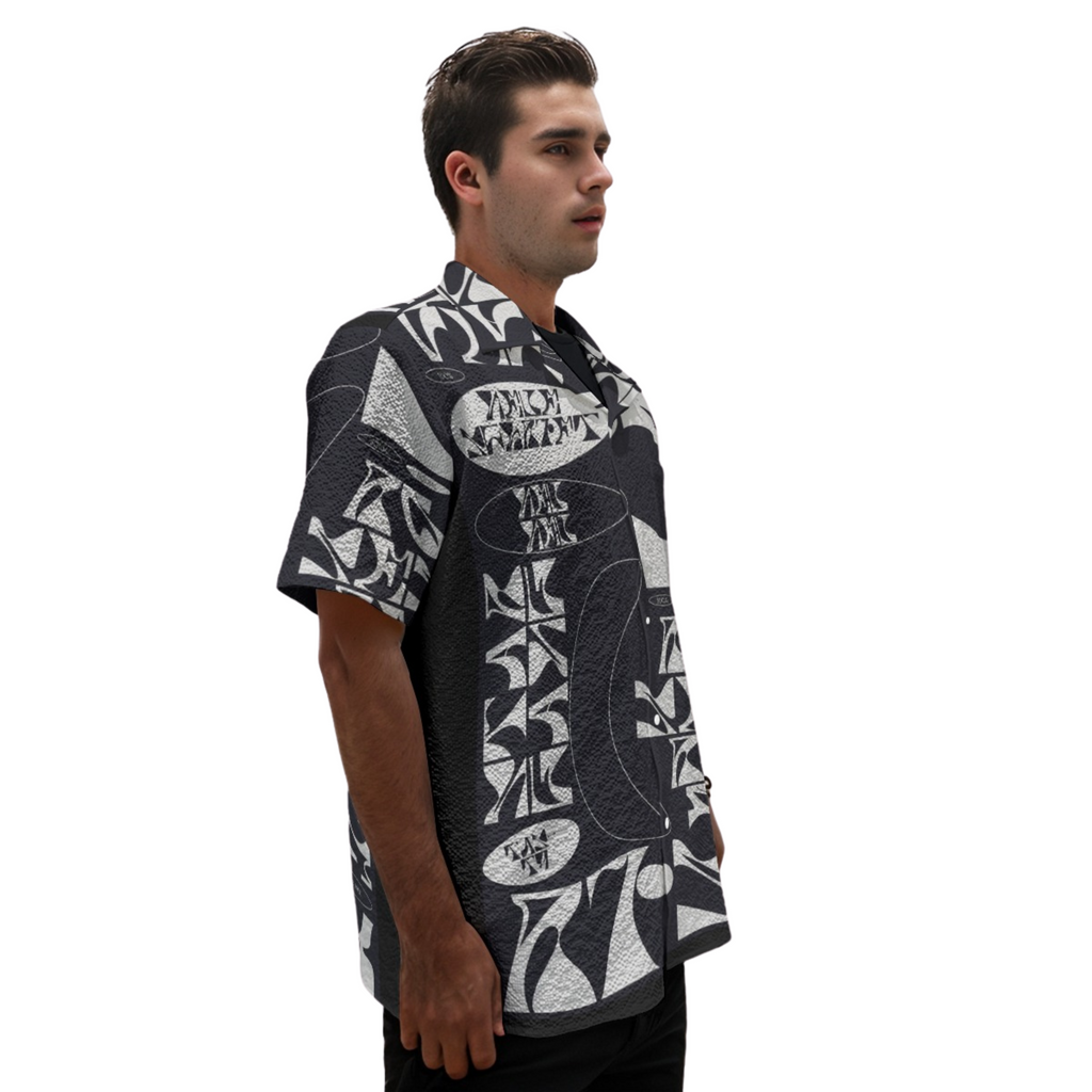 Retro Groove- Men's Heavy Textured Clubwear Shirt