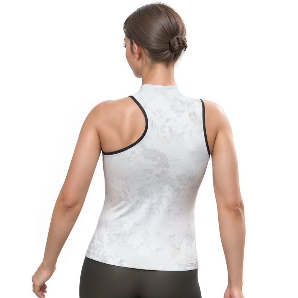 Women's Halter Sleeveless Asymmetrical Tank Top