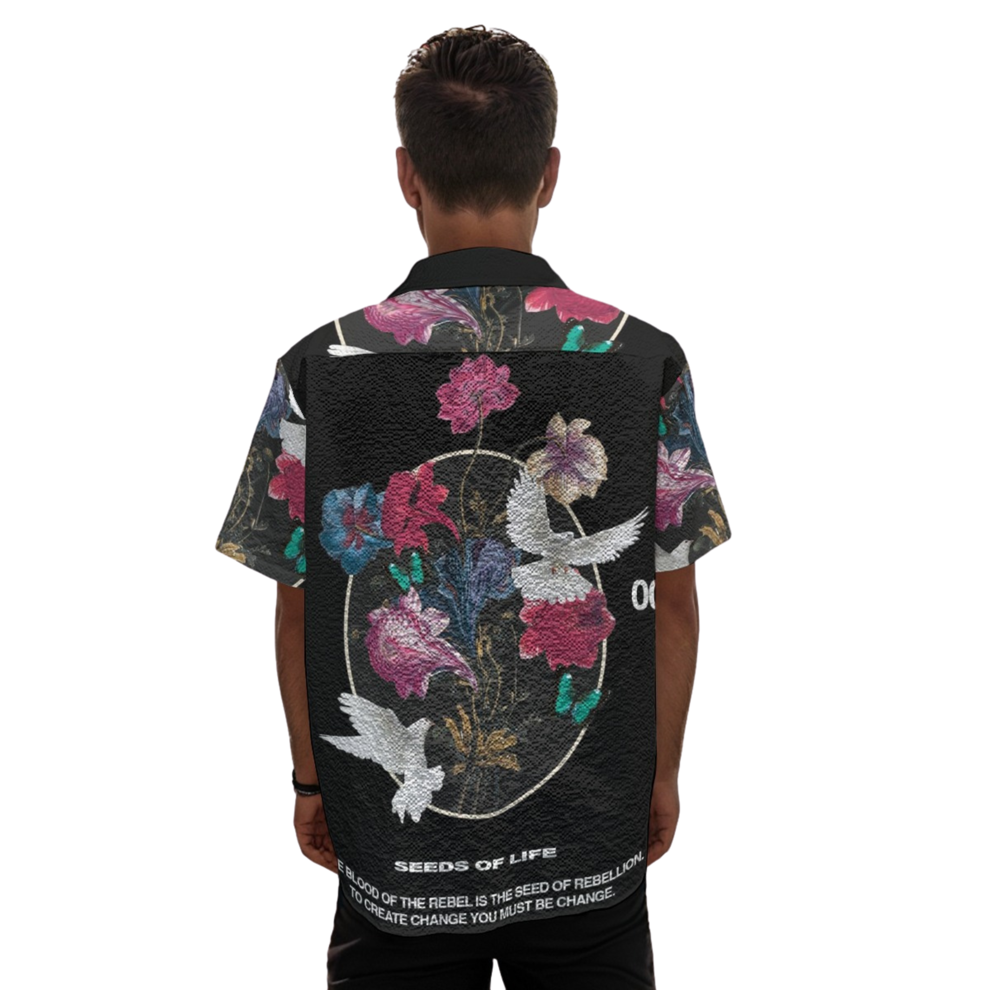 Seeds of Life - Men's Heavy Textured Clubwear Shirt