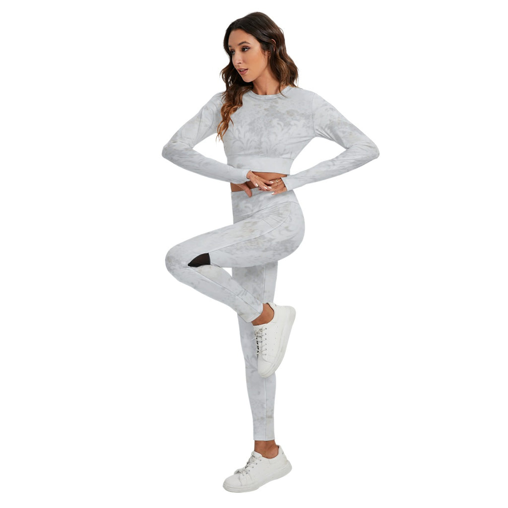 Women's Sport Set With Backless Top And Leggings