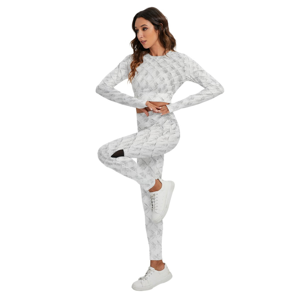 Women's Sport Set With Backless Top And Leggings