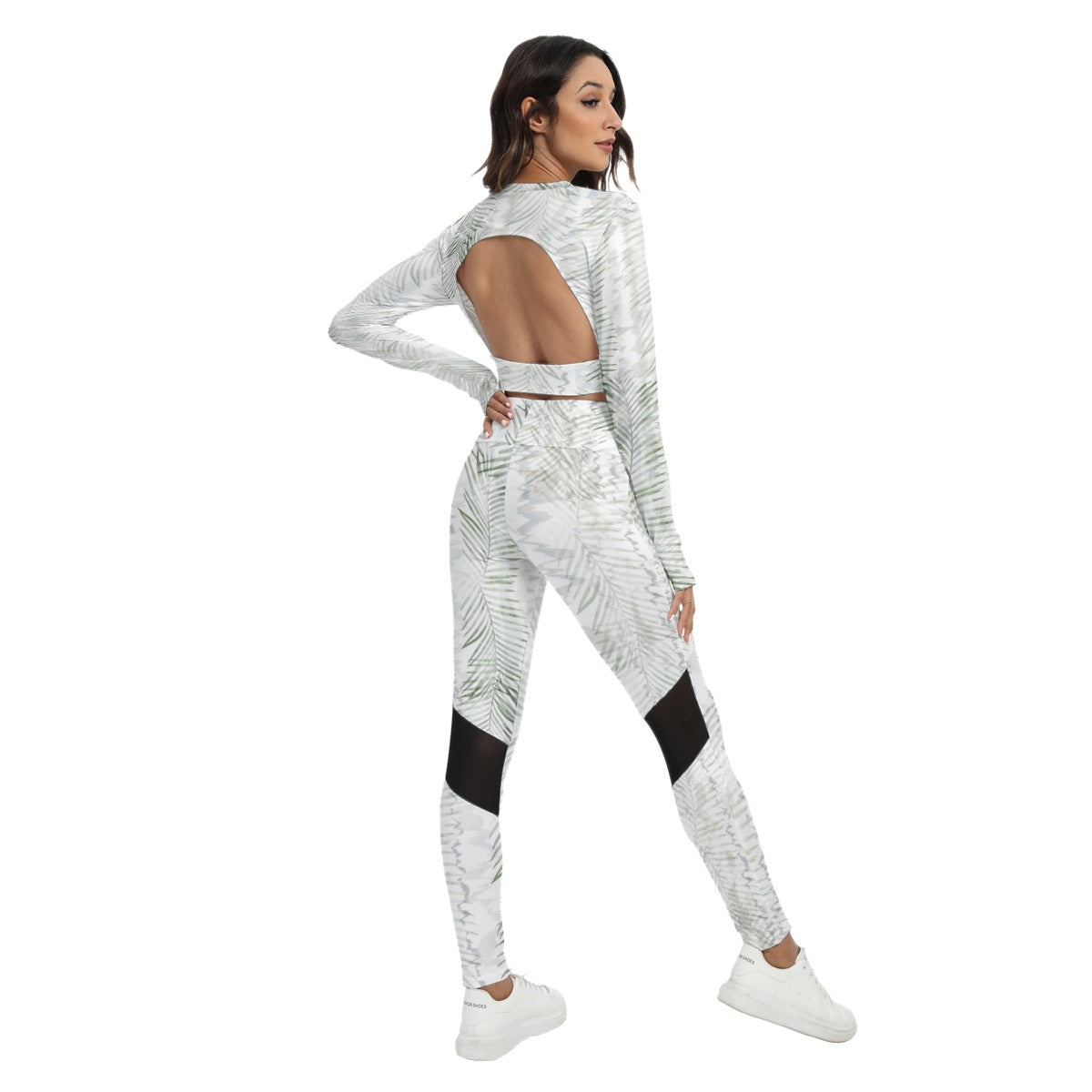 Women's Sport Set With Backless Top And Leggings