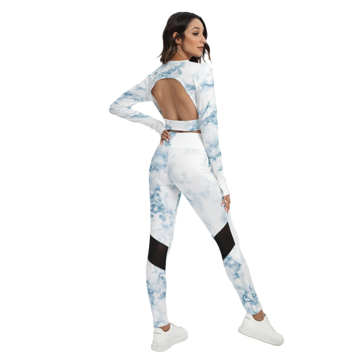 Women's Sport Set With Backless Top And Leggings