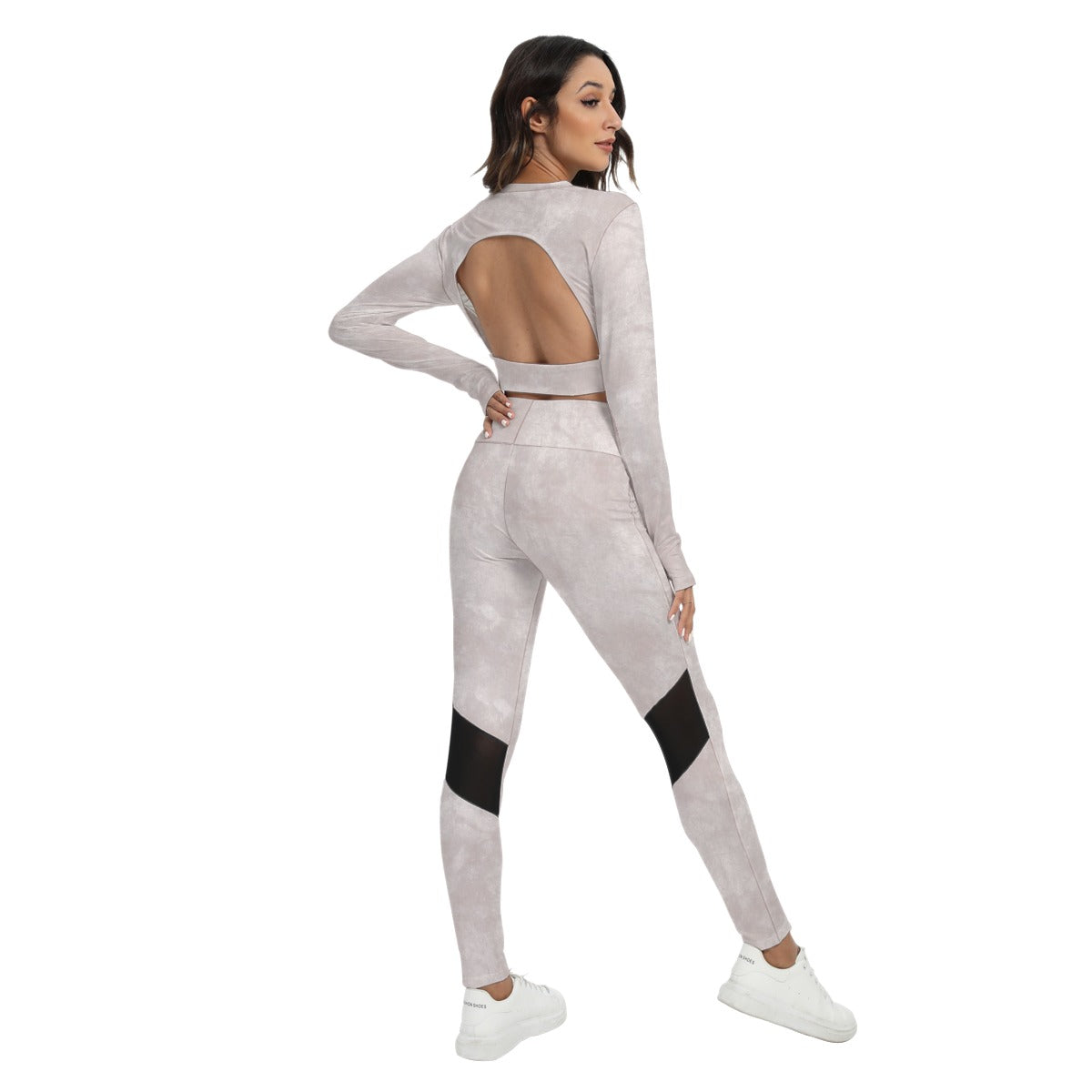 Women's Sport Set With Backless Top And Leggings